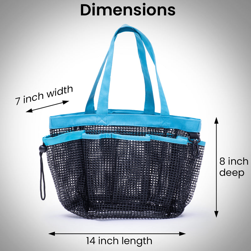 Shower Caddy Toiletry Mesh Bag and Hand Towel