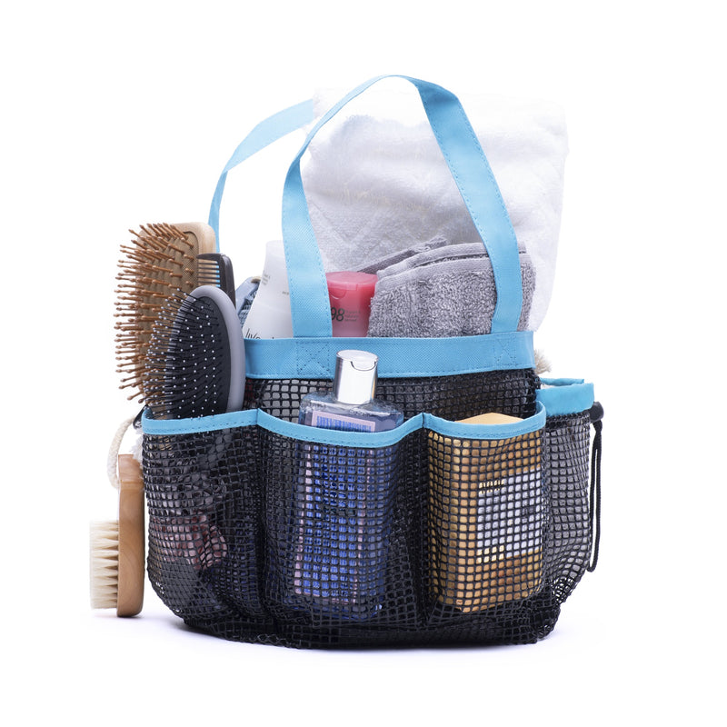 Shower Caddy Toiletry Mesh Bag and Hand Towel