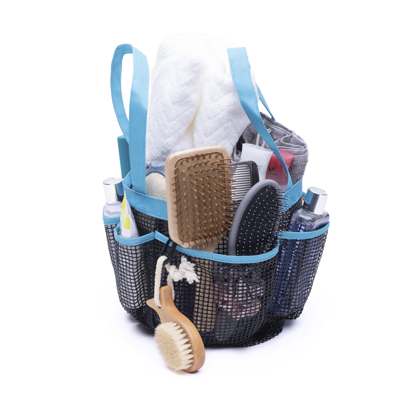 Shower Caddy Toiletry Mesh Bag and Hand Towel